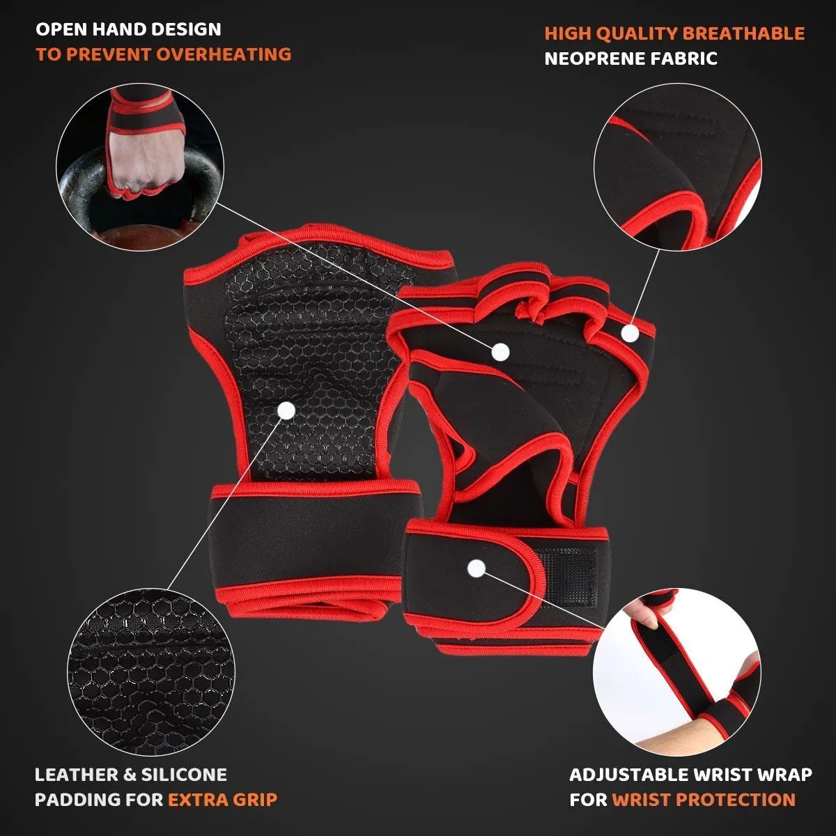 men women's half finger gym gloves sport weight lifting exercise fitness workout men women's half finger gym gloves sport weight lifting exercise fitness workout